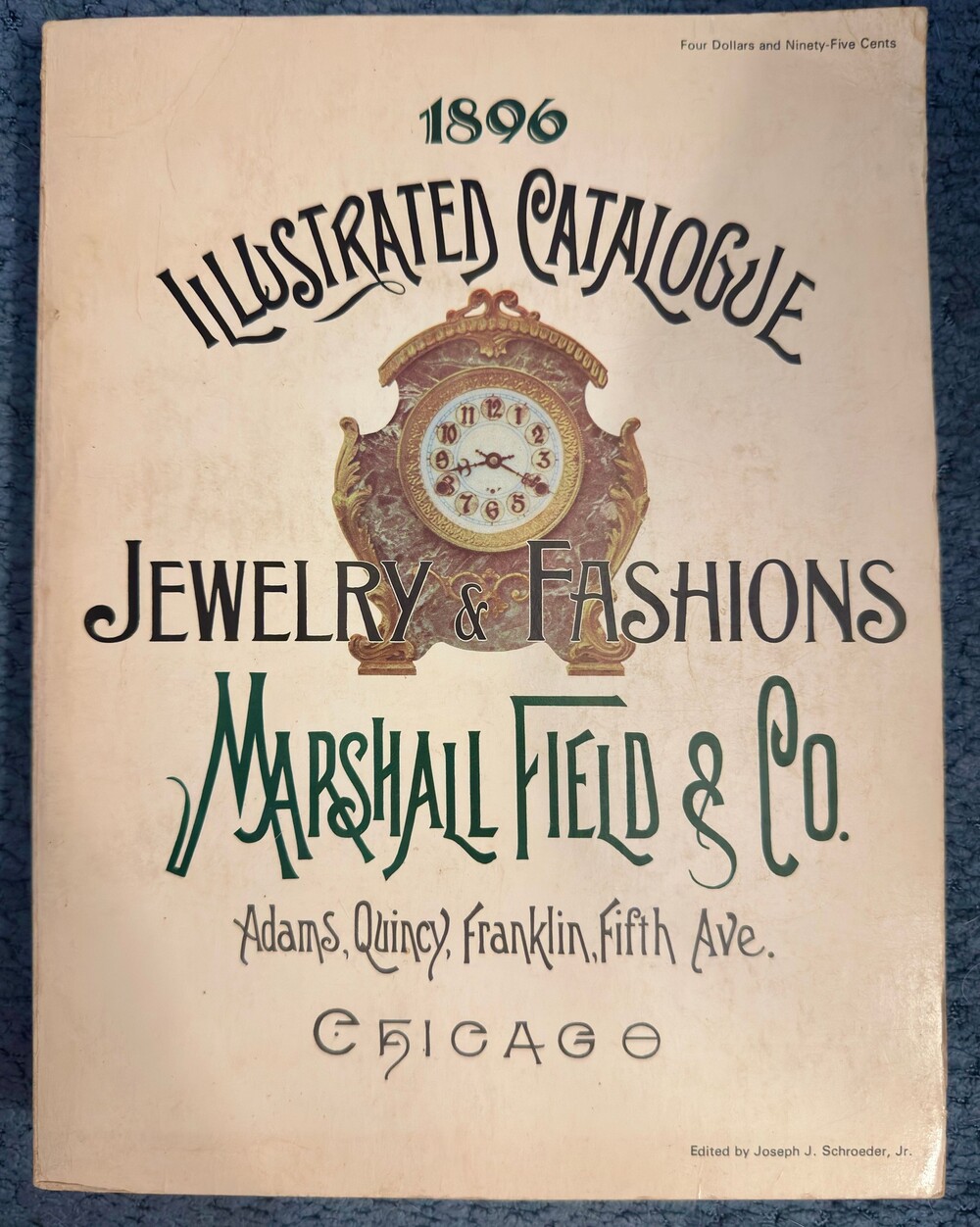 Marshall Field 1896 Illustrated Jewelry & European Fashions Catalog 1970 Reprint